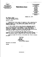 Letter from John McCain to Dale Clark about the Mayaguez Memorial Jan 24 1997